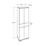 Hanah Home Armario Multiusos Blanco Adr-441-Pp-1
